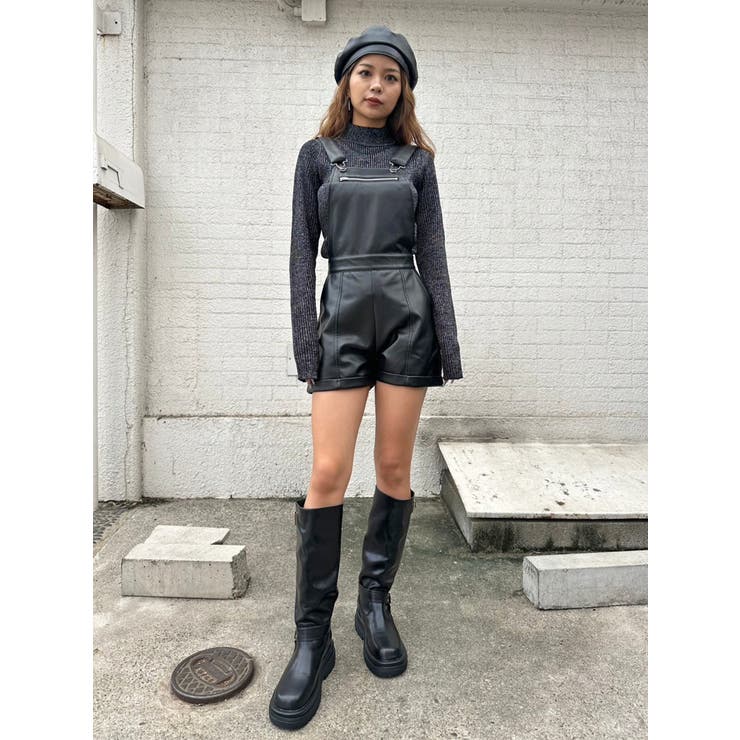 ソフトフェイクレザーサロペット | EGOIST | 詳細画像22 