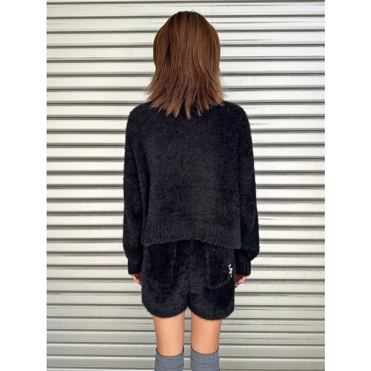 ロゴ刺繍シャギーニットトップス[品番：EO000006328]｜EGOIST