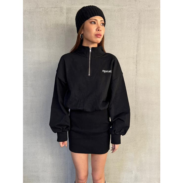 ハーフZIP裏毛ミニワンピース | EGOIST | 詳細画像5 