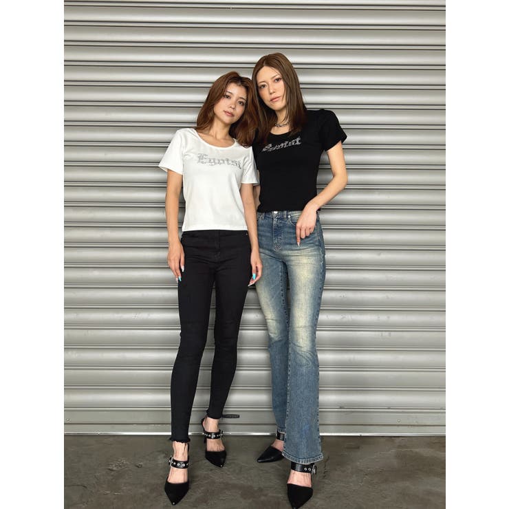 ラインストーンロゴTシャツ | EGOIST | 詳細画像11 