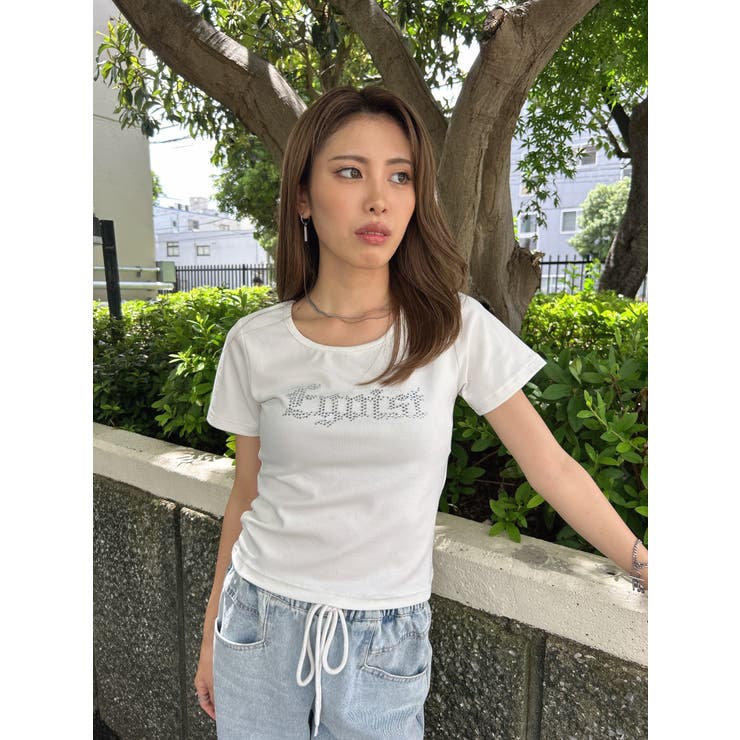 ラインストーンロゴTシャツ | EGOIST | 詳細画像19 