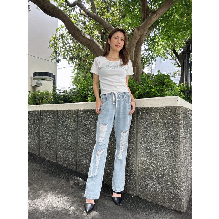 ラインストーンロゴTシャツ | EGOIST | 詳細画像22 