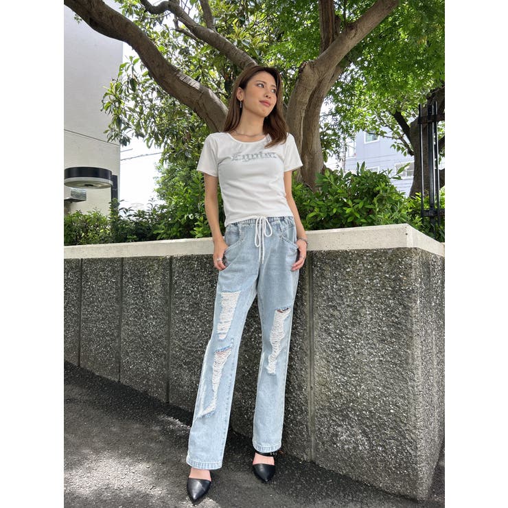 ラインストーンロゴTシャツ | EGOIST | 詳細画像23 