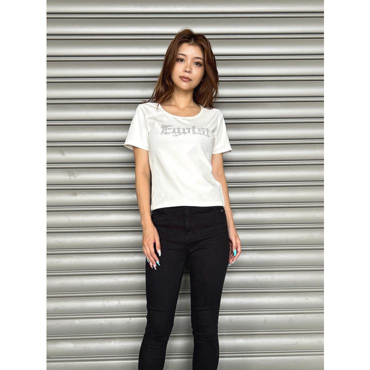 ラインストーンロゴTシャツ | EGOIST | 詳細画像4 
