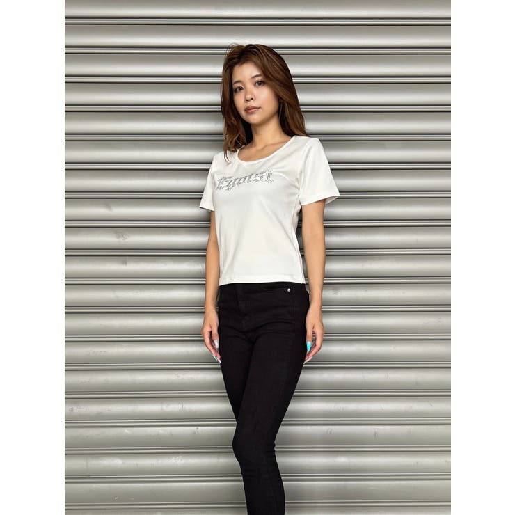 ラインストーンロゴTシャツ | EGOIST | 詳細画像5 
