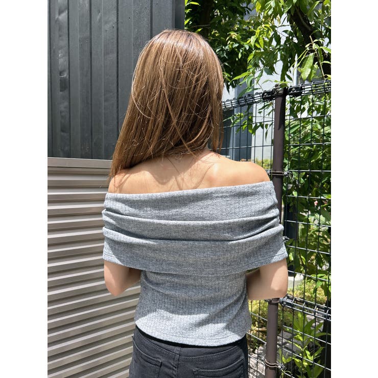 エゴイスト EGOIST 2パターン編地デザインニットTOP （BLACK） EGOIST（エゴイスト） 2パターン編地デザインニットTOP （BEIGE