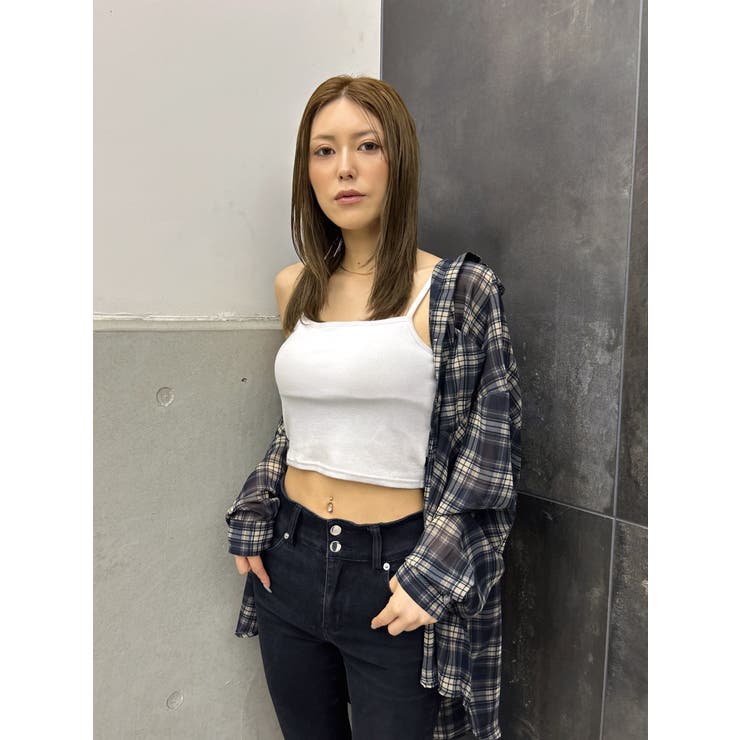 チェック柄シアーオーバーシャツ | EGOIST | 詳細画像14 