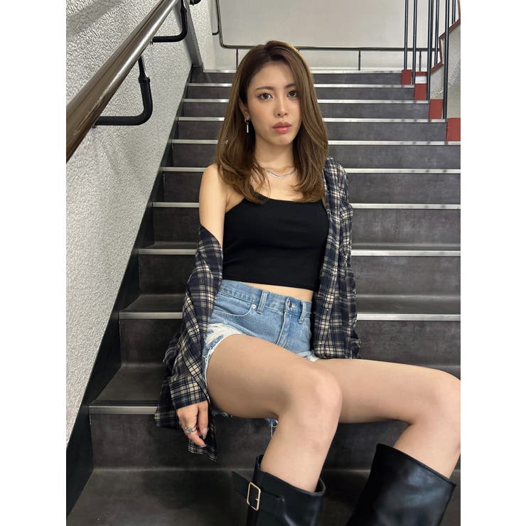 チェック柄シアーオーバーシャツ | EGOIST | 詳細画像2 