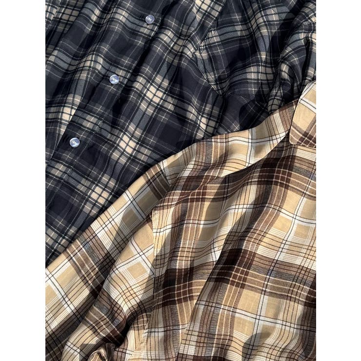 チェック柄シアーオーバーシャツ | EGOIST | 詳細画像20 