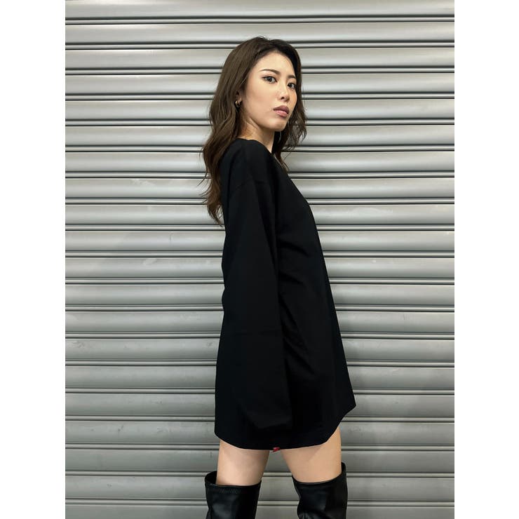 ラインストーンロゴユニセックスロンT | EGOIST | 詳細画像10 