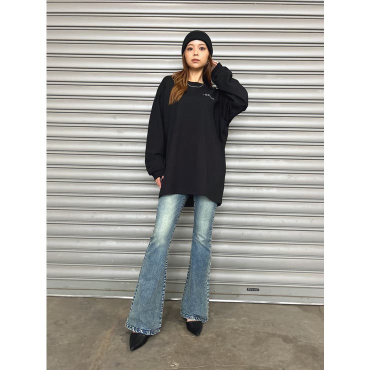 ラインストーンロゴユニセックスロンT | EGOIST | 詳細画像11 