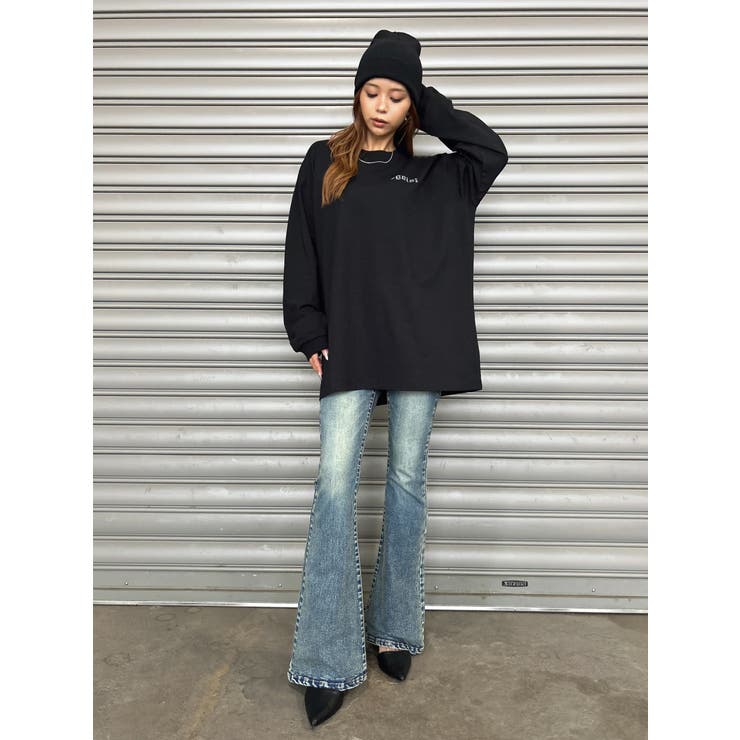 ラインストーンロゴユニセックスロンT | EGOIST | 詳細画像15 