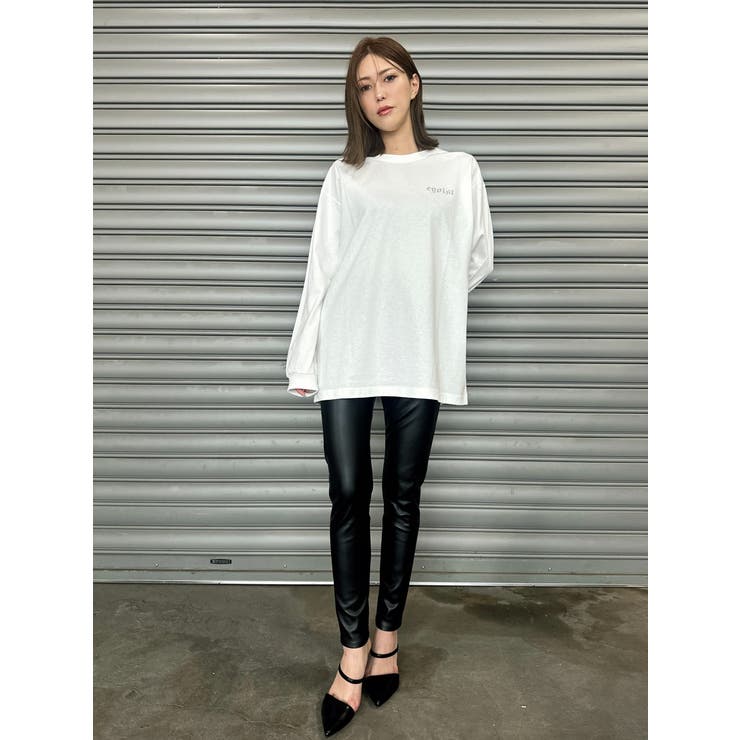 ラインストーンロゴユニセックスロンT | EGOIST | 詳細画像18 