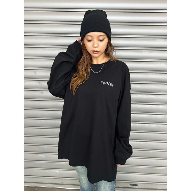 ラインストーンロゴユニセックスロンT | EGOIST | 詳細画像2 