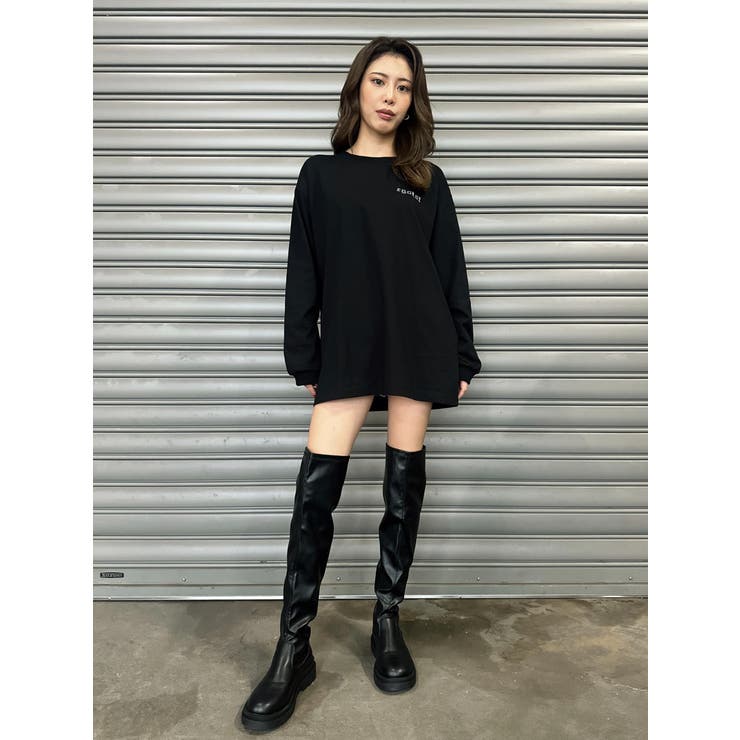 ラインストーンロゴユニセックスロンT | EGOIST | 詳細画像22 