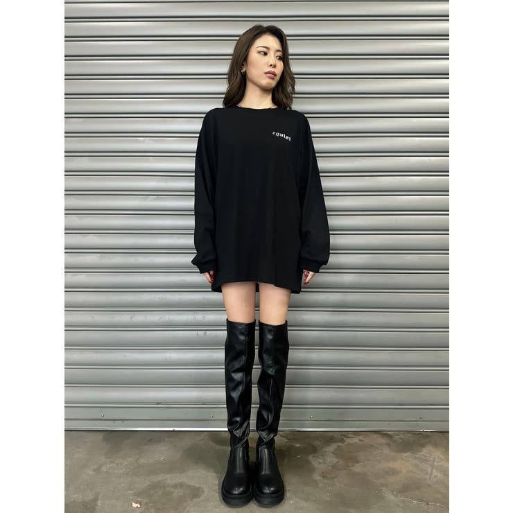 ラインストーンロゴユニセックスロンT | EGOIST | 詳細画像24 