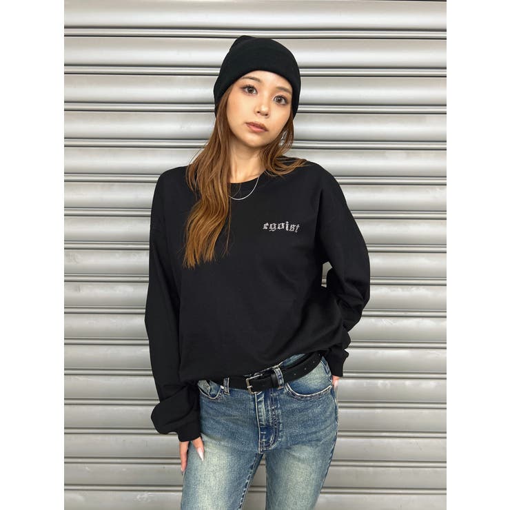 ラインストーンロゴユニセックスロンT | EGOIST | 詳細画像25 