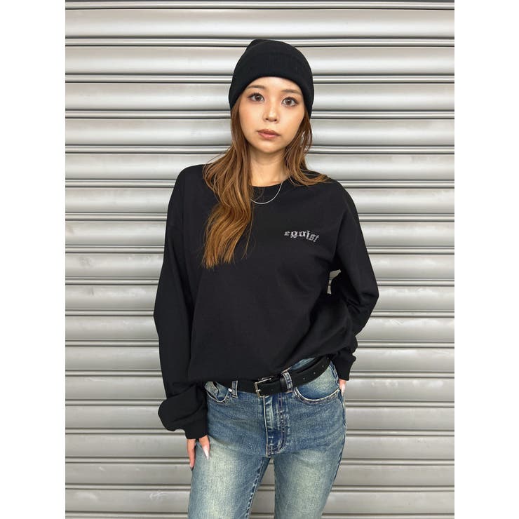 ラインストーンロゴユニセックスロンT | EGOIST | 詳細画像26 