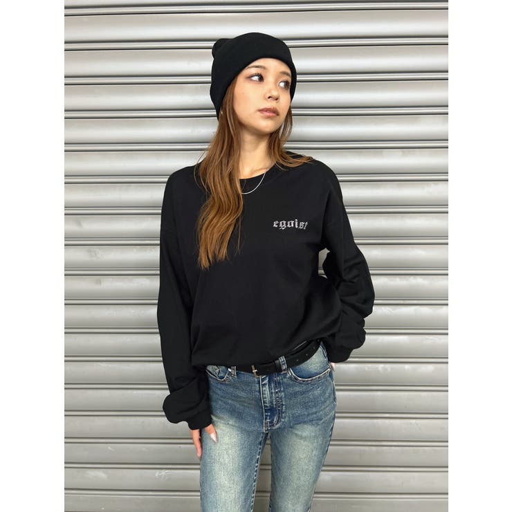 ラインストーンロゴユニセックスロンT | EGOIST | 詳細画像27 