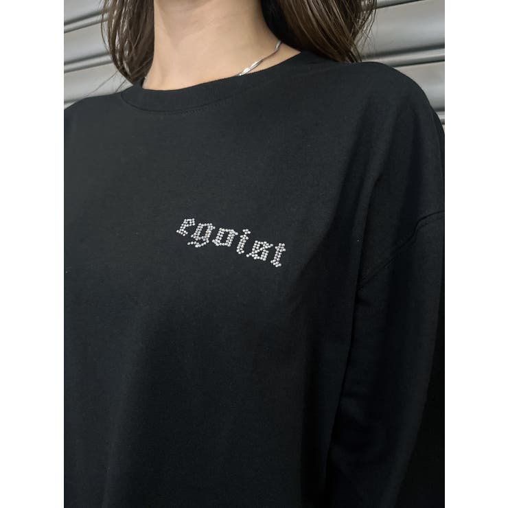 ラインストーンロゴユニセックスロンT | EGOIST | 詳細画像36 