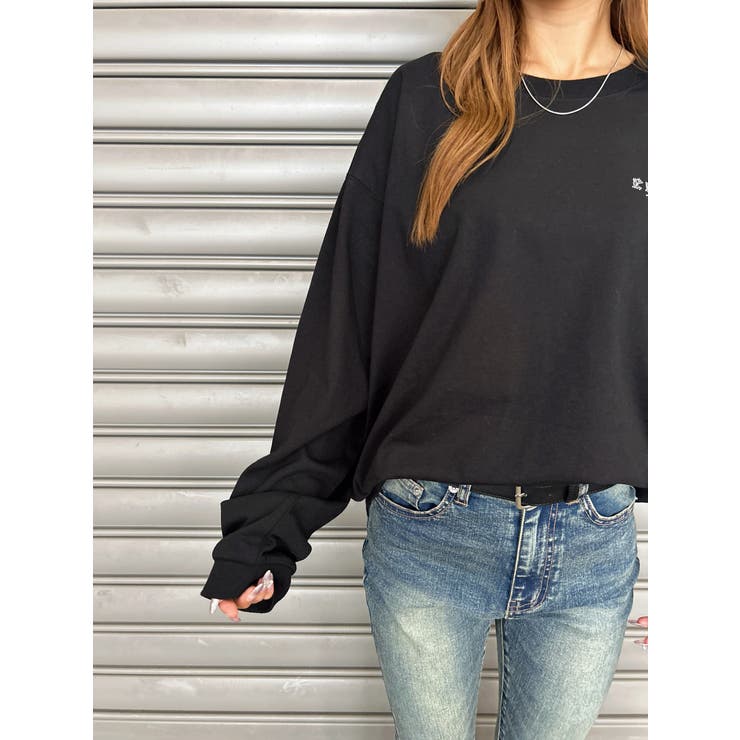 ラインストーンロゴユニセックスロンT | EGOIST | 詳細画像38 