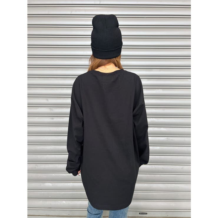 ラインストーンロゴユニセックスロンT | EGOIST | 詳細画像5 