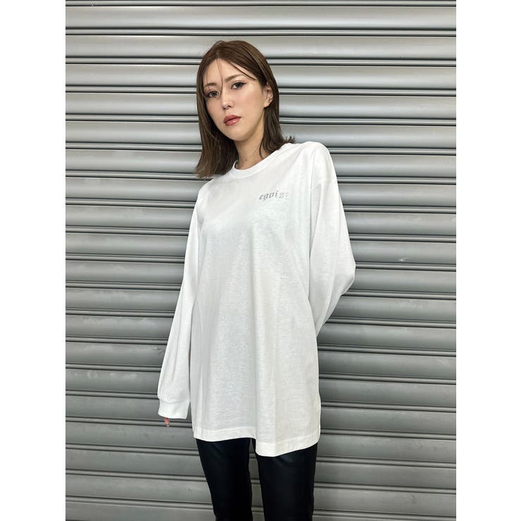 ラインストーンロゴユニセックスロンT | EGOIST | 詳細画像6 