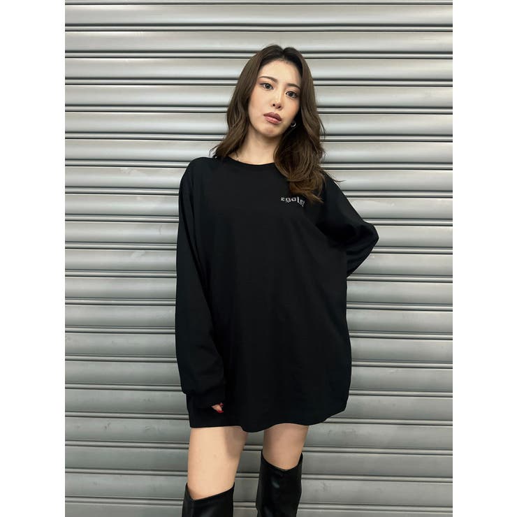 ラインストーンロゴユニセックスロンT | EGOIST | 詳細画像8 