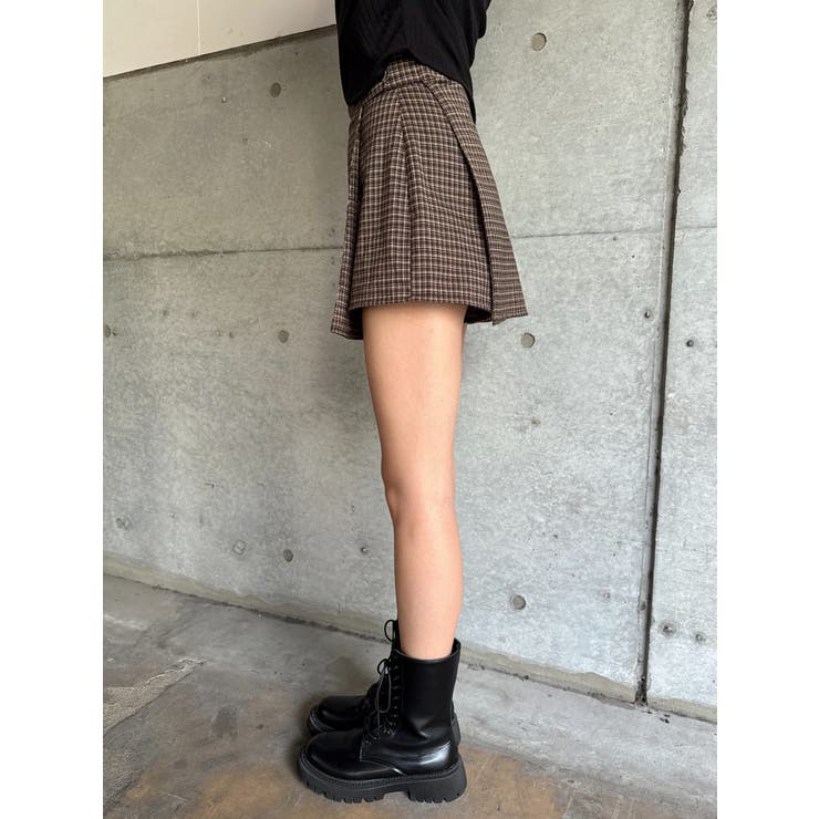 ラップデザインチェックタイトミニスカート | EGOIST | 詳細画像13 