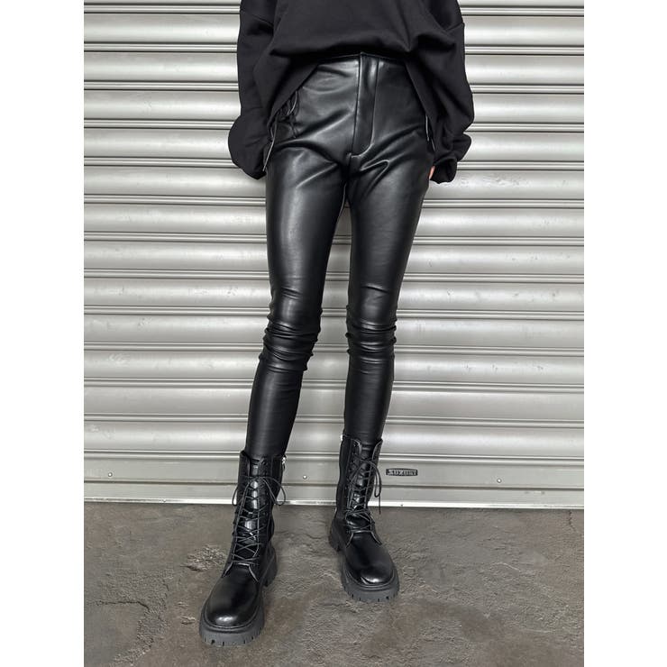 サイドデザイン フェイクレザースキニーパンツ | EGOIST | 詳細画像13 