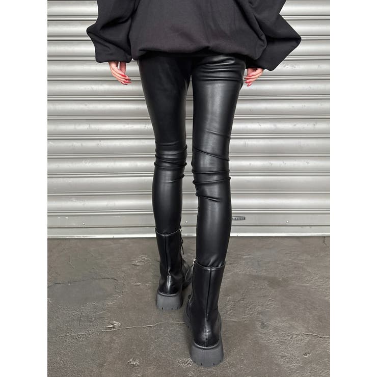 サイドデザイン フェイクレザースキニーパンツ | EGOIST | 詳細画像15 