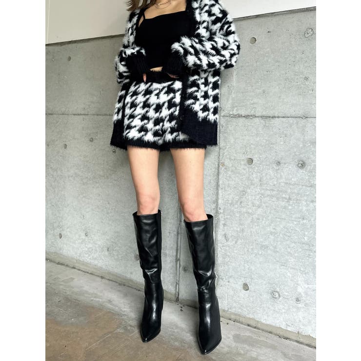 千鳥柄シャギーニットショートパンツ | EGOIST | 詳細画像12 