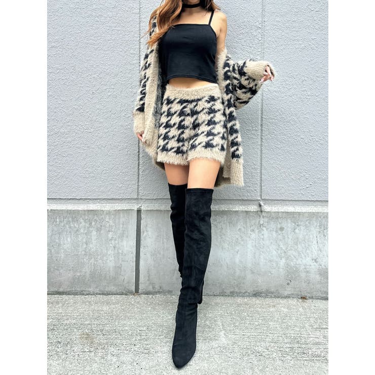 千鳥柄シャギーニットショートパンツ | EGOIST | 詳細画像13 