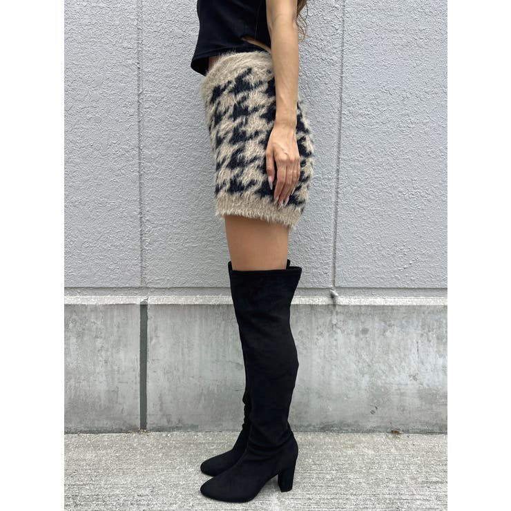 千鳥柄シャギーニットショートパンツ | EGOIST | 詳細画像14 