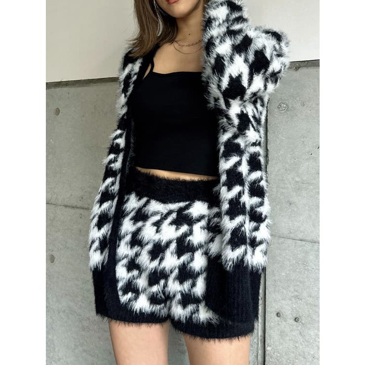 千鳥柄シャギーニットショートパンツ | EGOIST | 詳細画像5 