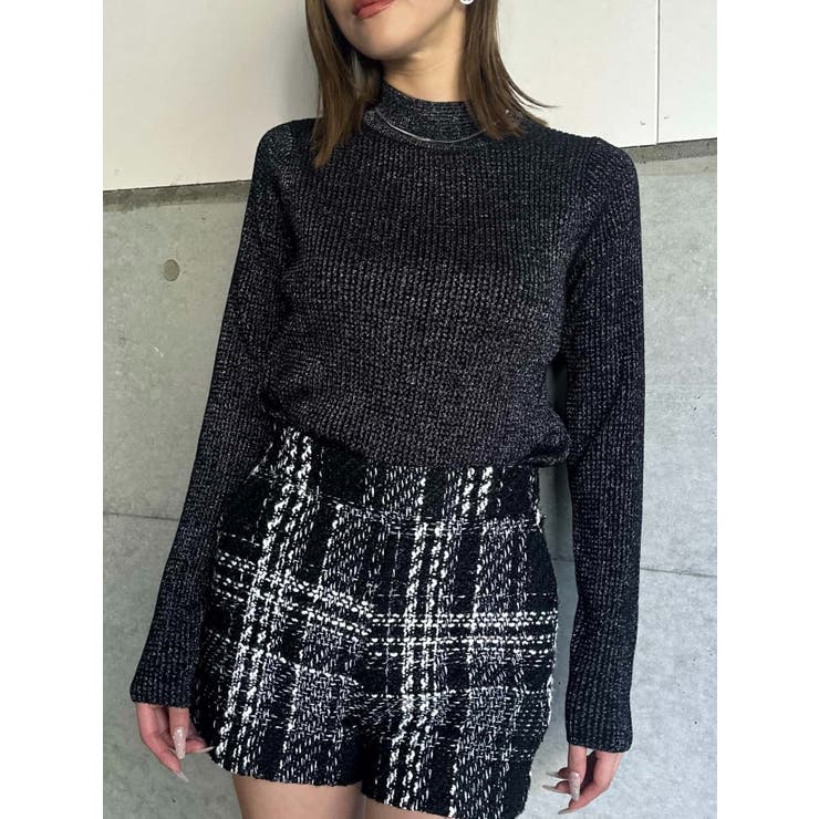 ラメボトルネックニットトップス | EGOIST | 詳細画像2 