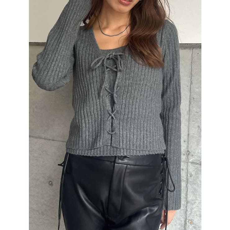 キャミ付レースUPニットトップス | EGOIST | 詳細画像1 