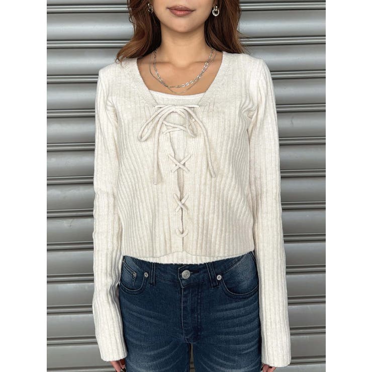 キャミ付レースUPニットトップス | EGOIST | 詳細画像15 