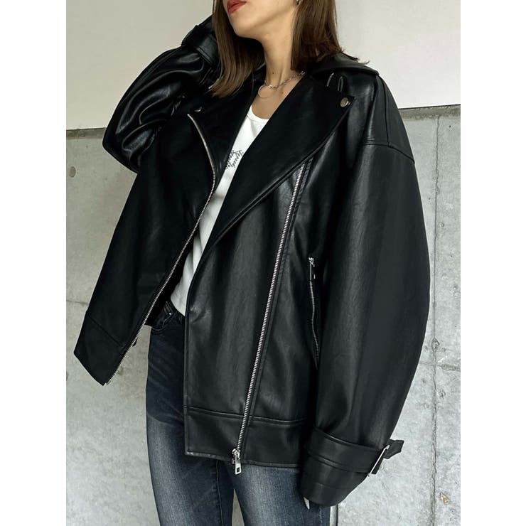 Backタックライダースジャケット | EGOIST | 詳細画像4 