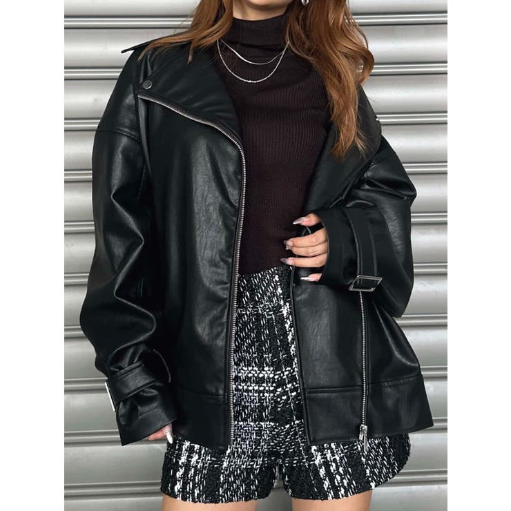 Backタックライダースジャケット | EGOIST | 詳細画像8 