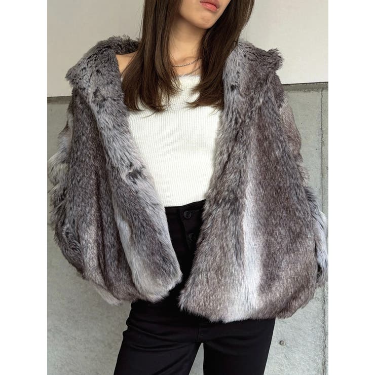 ニュアンスカラーファーコート | EGOIST | 詳細画像1 