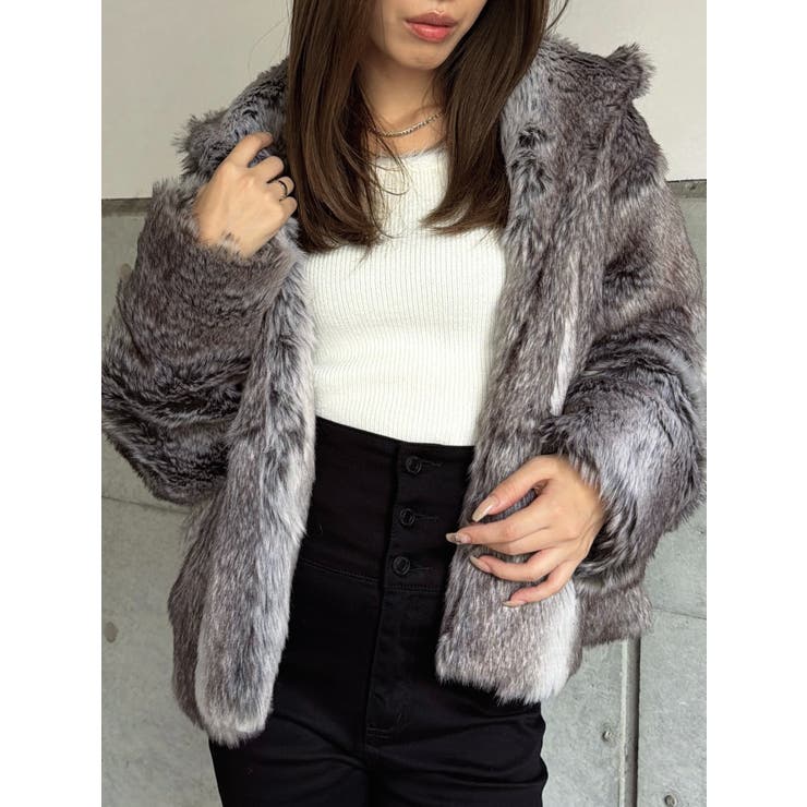 ニュアンスカラーファーコート | EGOIST | 詳細画像2 