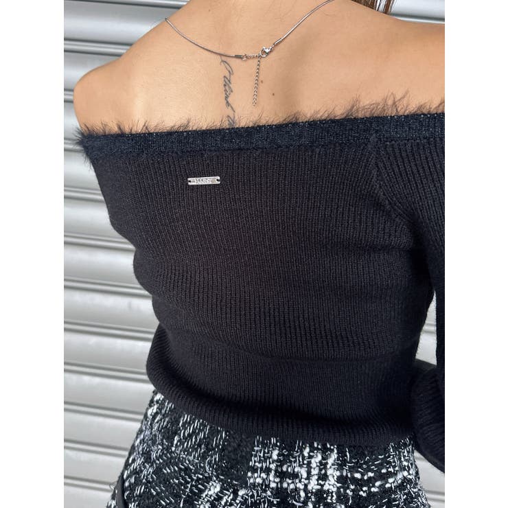 端シャギータイトオフショルニットトップス | EGOIST | 詳細画像10 