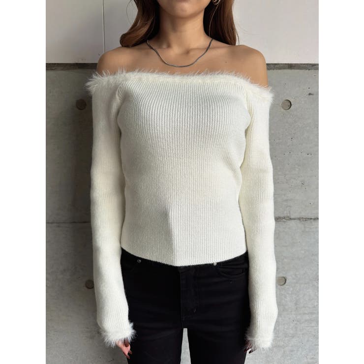 端シャギータイトオフショルニットトップス | EGOIST | 詳細画像11 