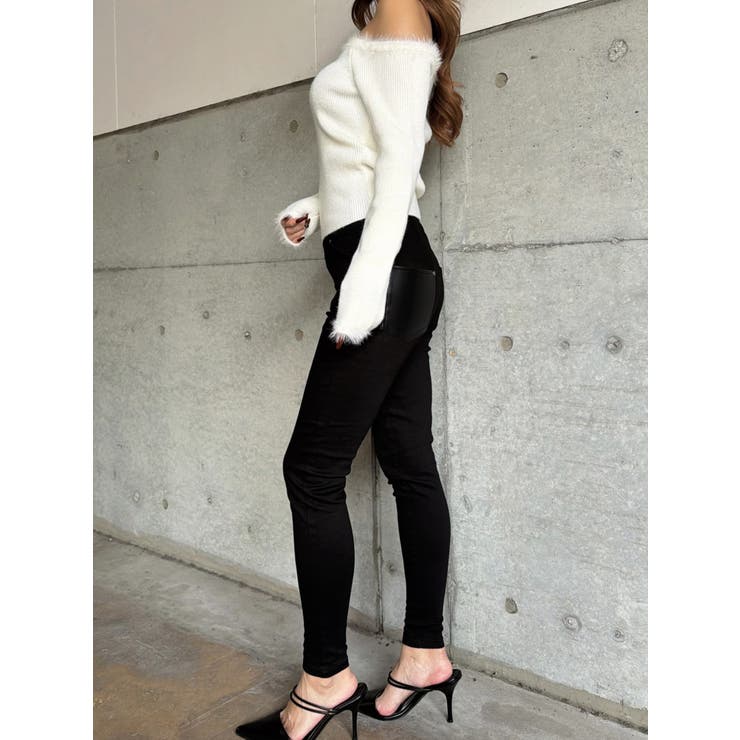 端シャギータイトオフショルニットトップス | EGOIST | 詳細画像5 