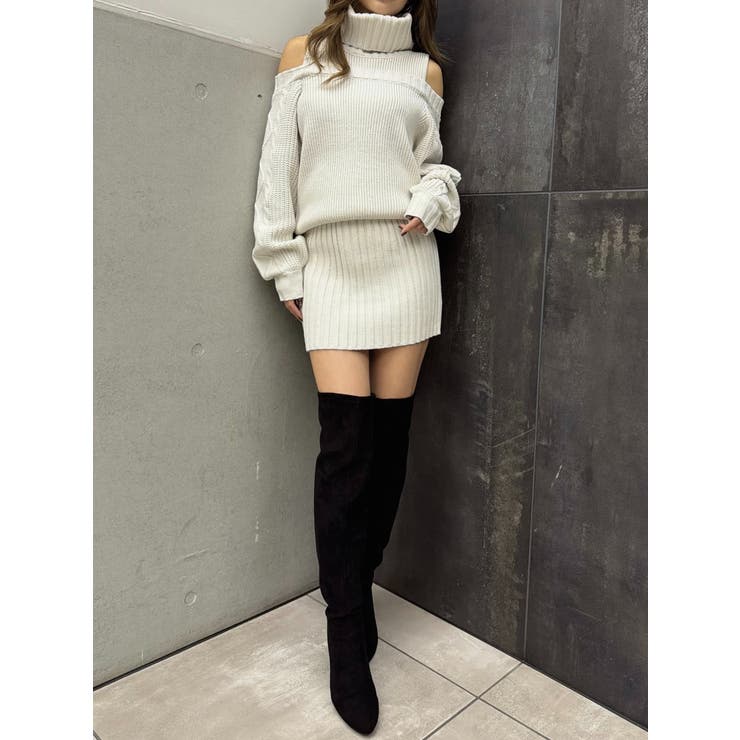 肩開きケーブルミニワンピース | EGOIST | 詳細画像7 