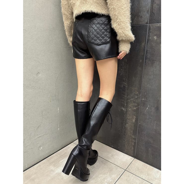 デザインポケットフェイクレザーショートパンツ | EGOIST | 詳細画像10 