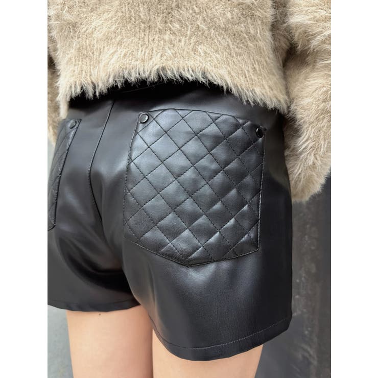 デザインポケットフェイクレザーショートパンツ | EGOIST | 詳細画像8 