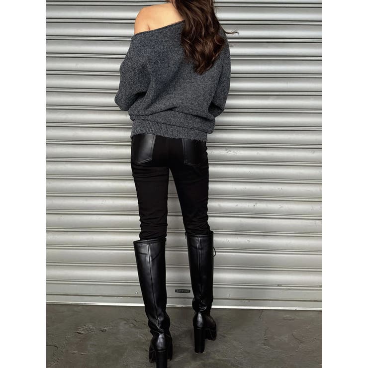 プレート付ワンショルラメニットトップス | EGOIST | 詳細画像12 