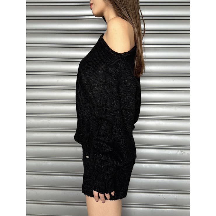 プレート付ワンショルラメニットトップス | EGOIST | 詳細画像14 